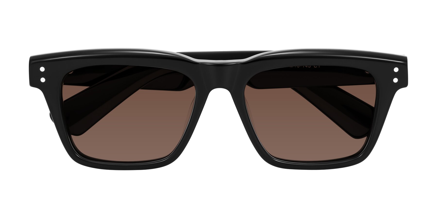 Folded Front of Paisley in Black with Brown Tinted Lenses