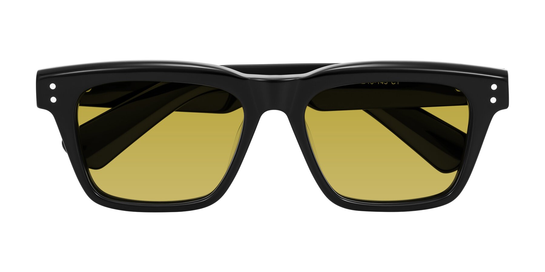 Folded Front of Paisley in Black with Champagne Tinted Lenses