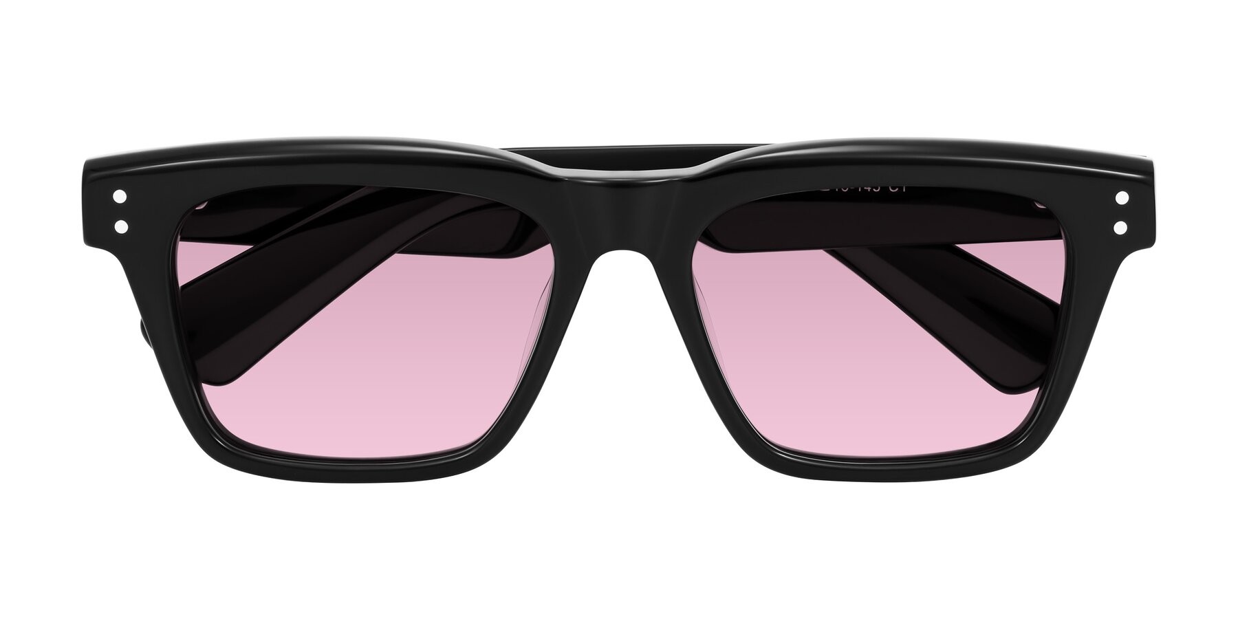 Folded Front of Paisley in Black with Light Wine Tinted Lenses