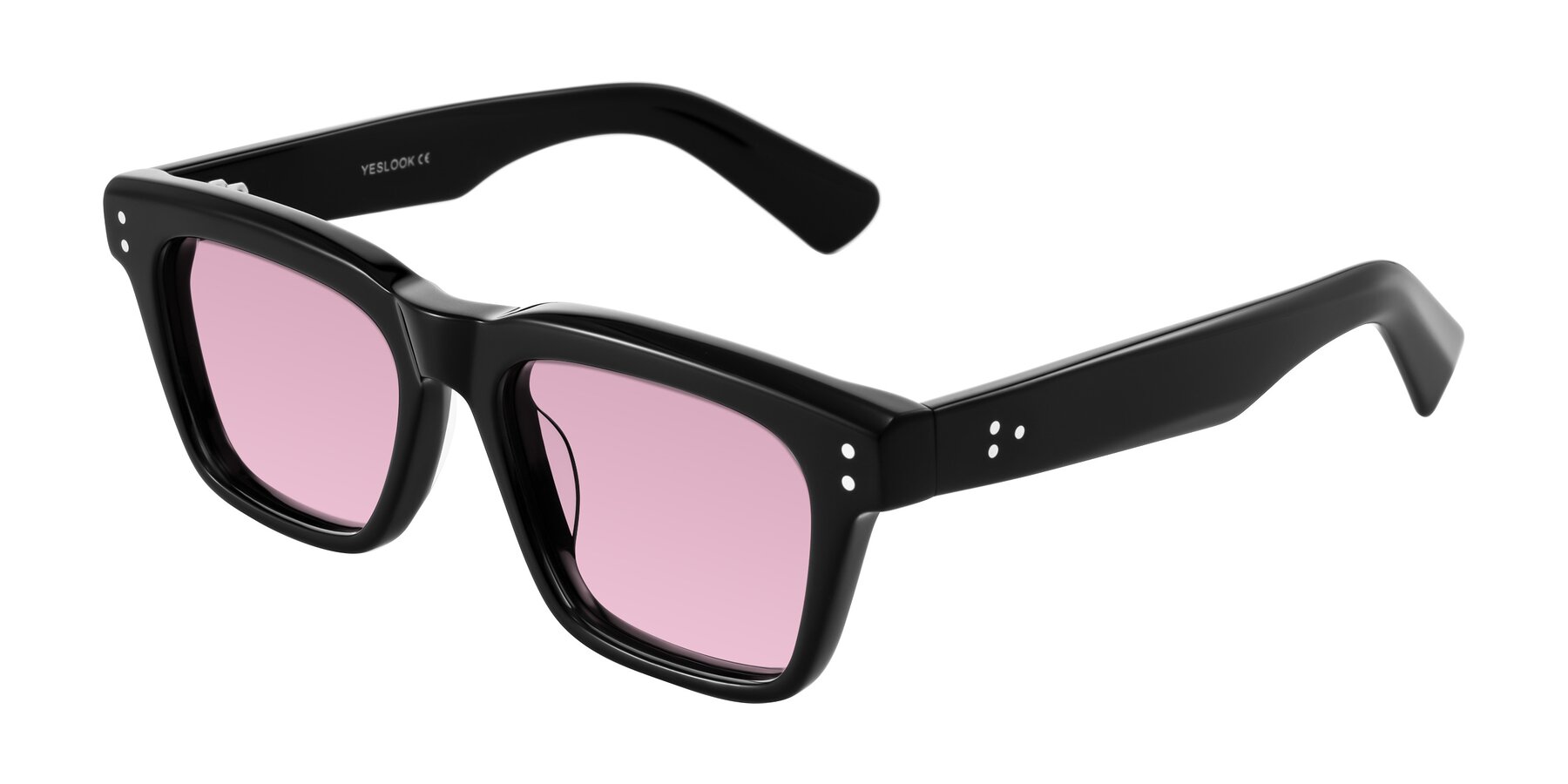 Angle of Paisley in Black with Light Wine Tinted Lenses