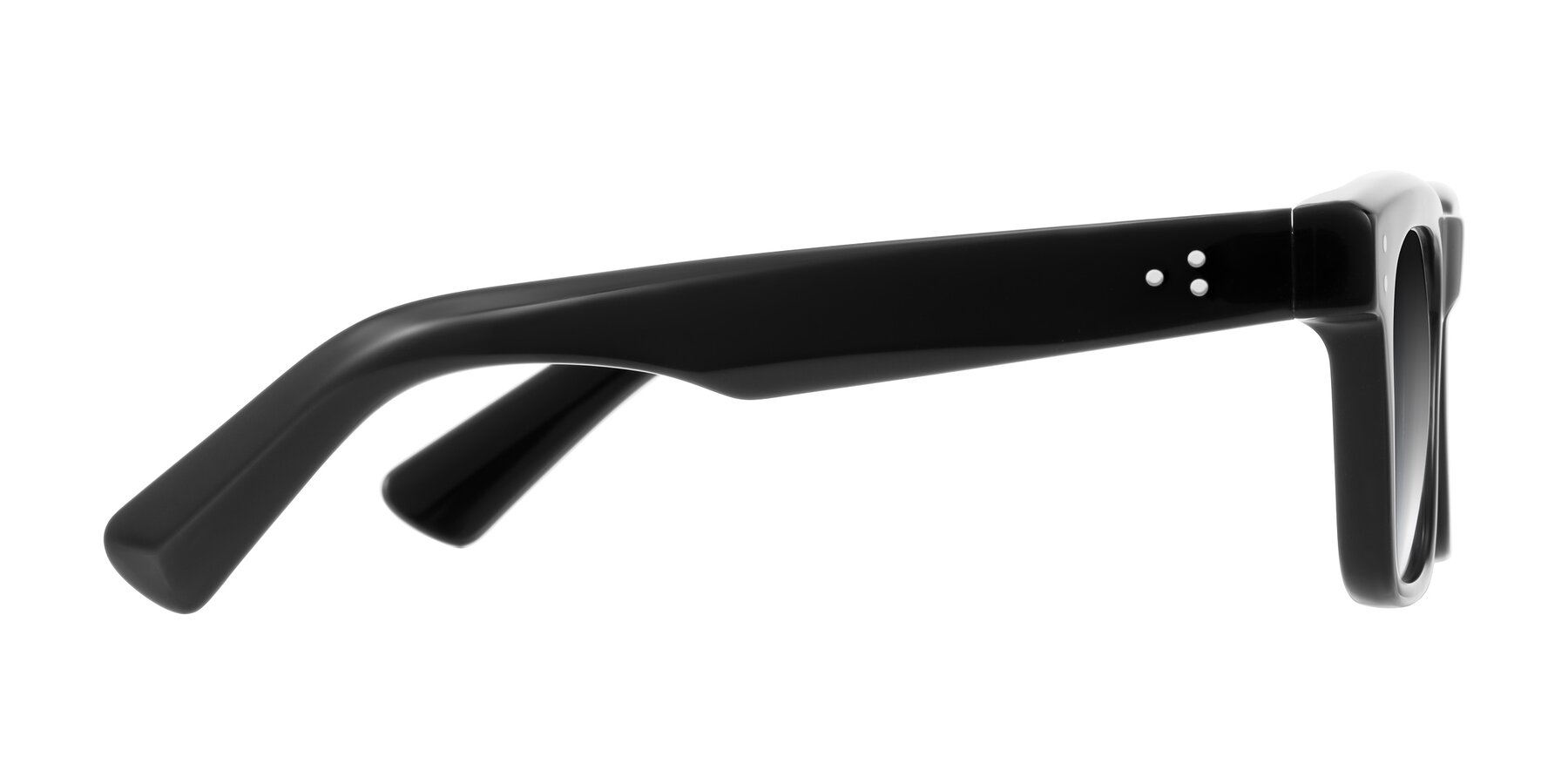 Side of Paisley in Black with Gray Gradient Lenses