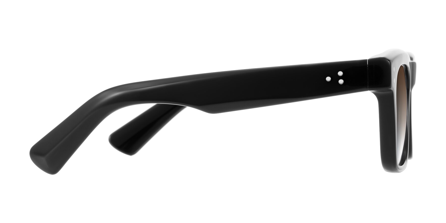 Side of Paisley in Black with Brown Gradient Lenses