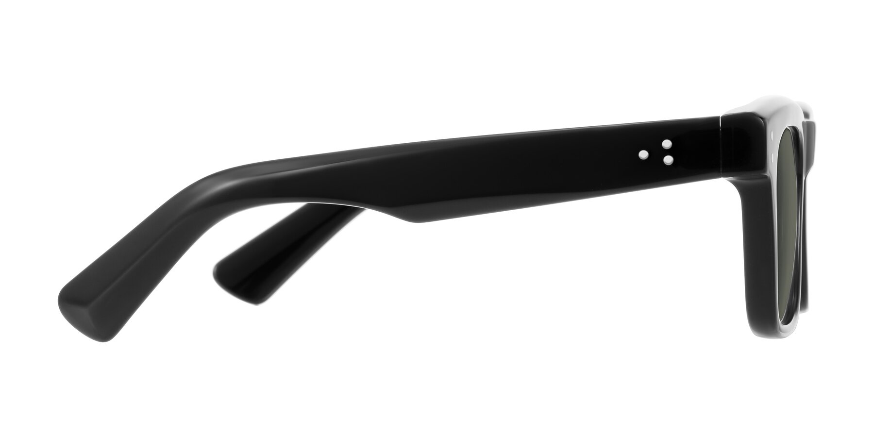 Side of Paisley in Black with Gray Polarized Lenses