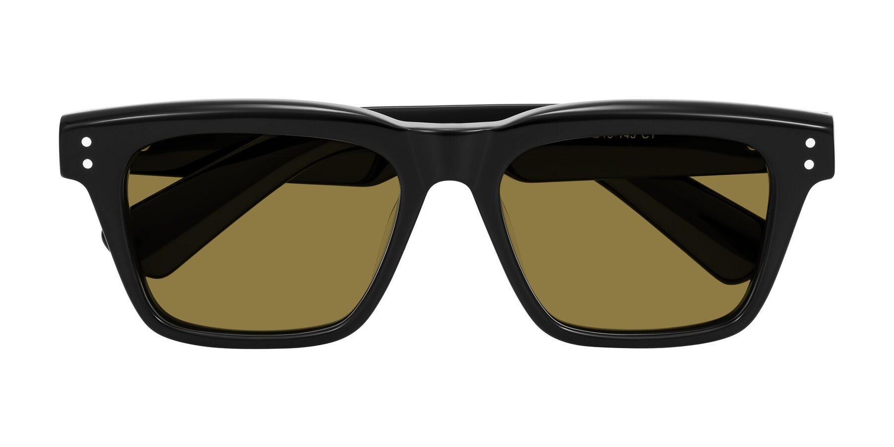 Folded Front of Paisley in Black with Brown Polarized Lenses