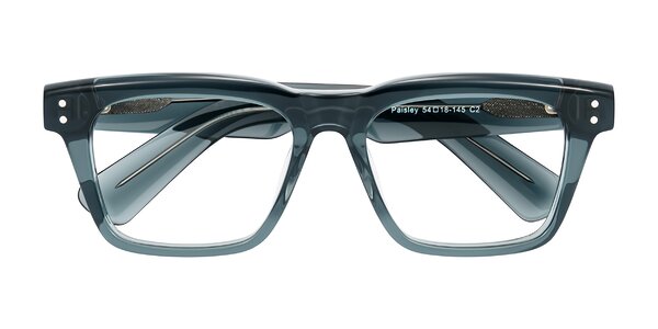 Front of Paisley in Translucent Gray