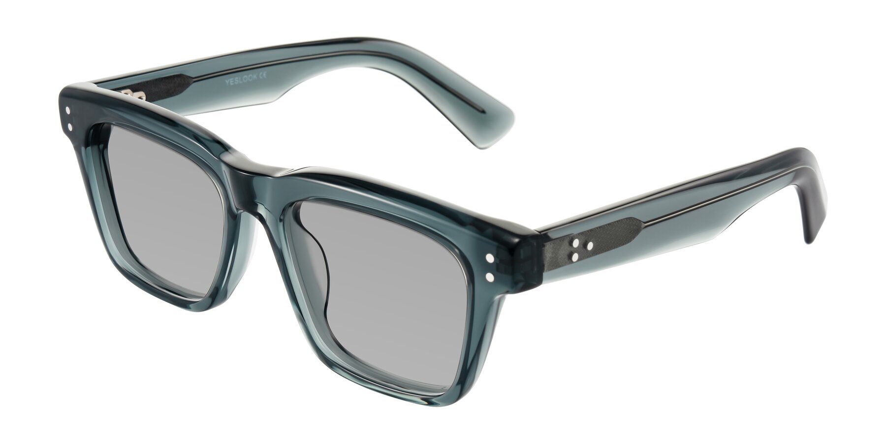 Angle of Paisley in Translucent Gray with Light Gray Tinted Lenses