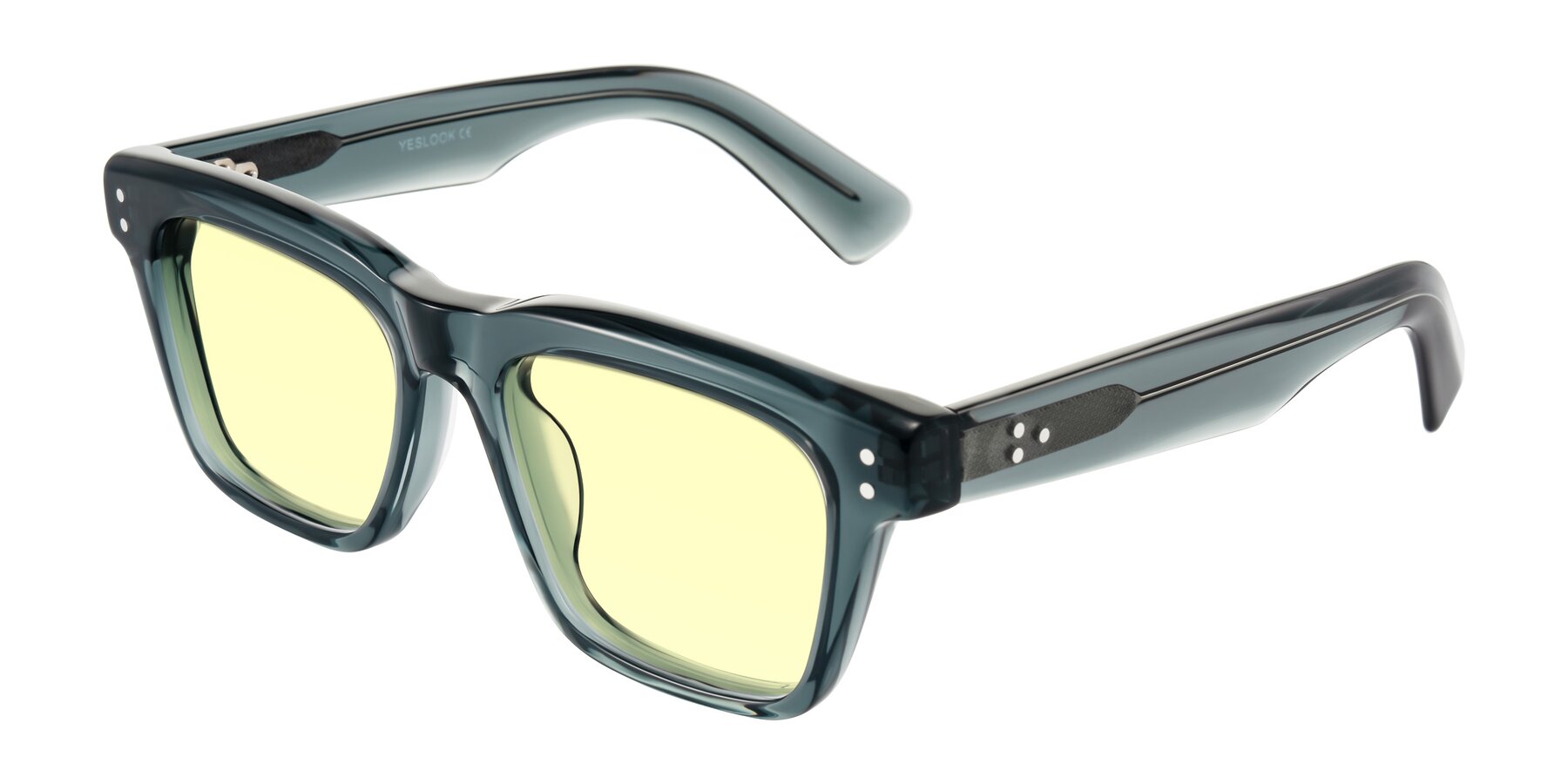 Angle of Paisley in Translucent Gray with Light Yellow Tinted Lenses
