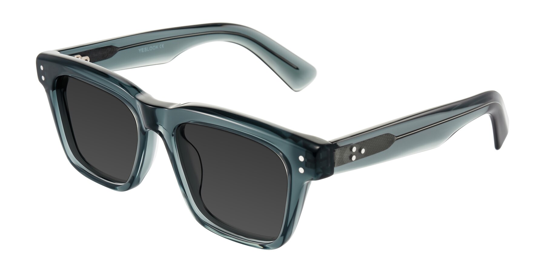 Angle of Paisley in Translucent Gray with Gray Tinted Lenses