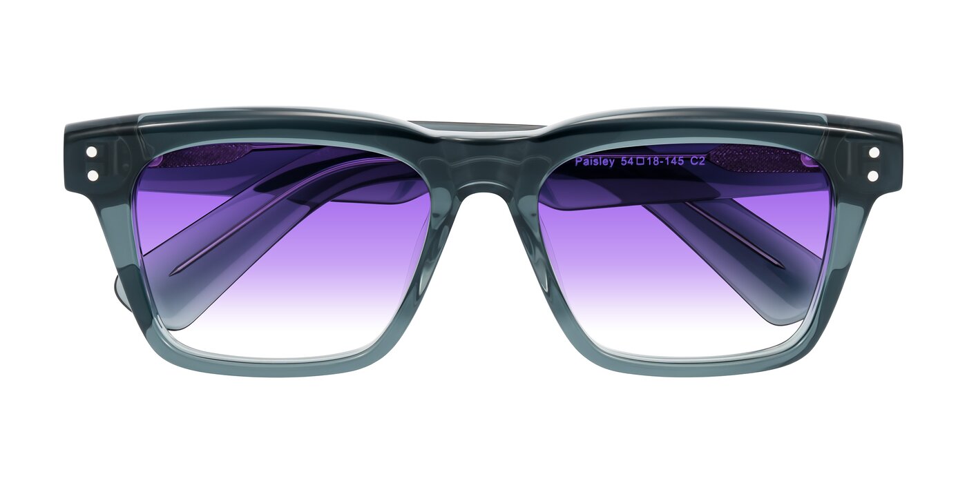 Paisley - Translucent Gray Gradient Sunglasses