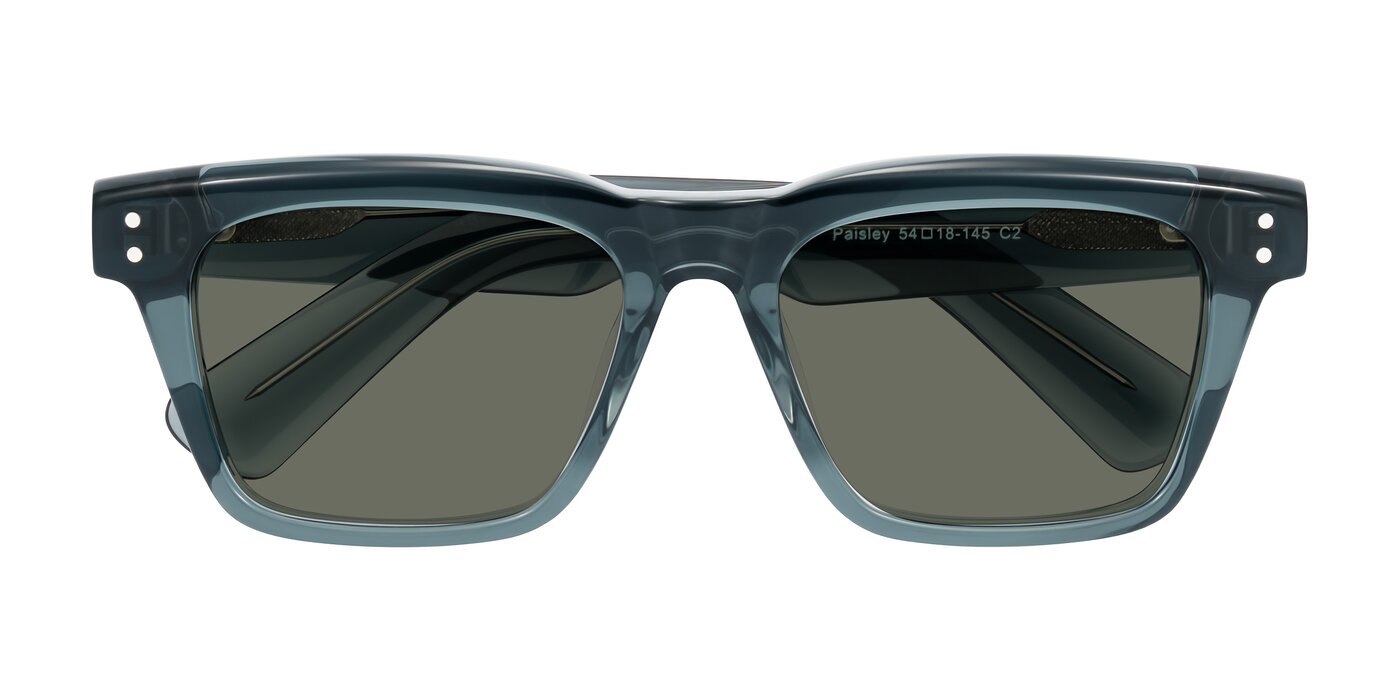 Paisley - Translucent Gray Polarized Sunglasses