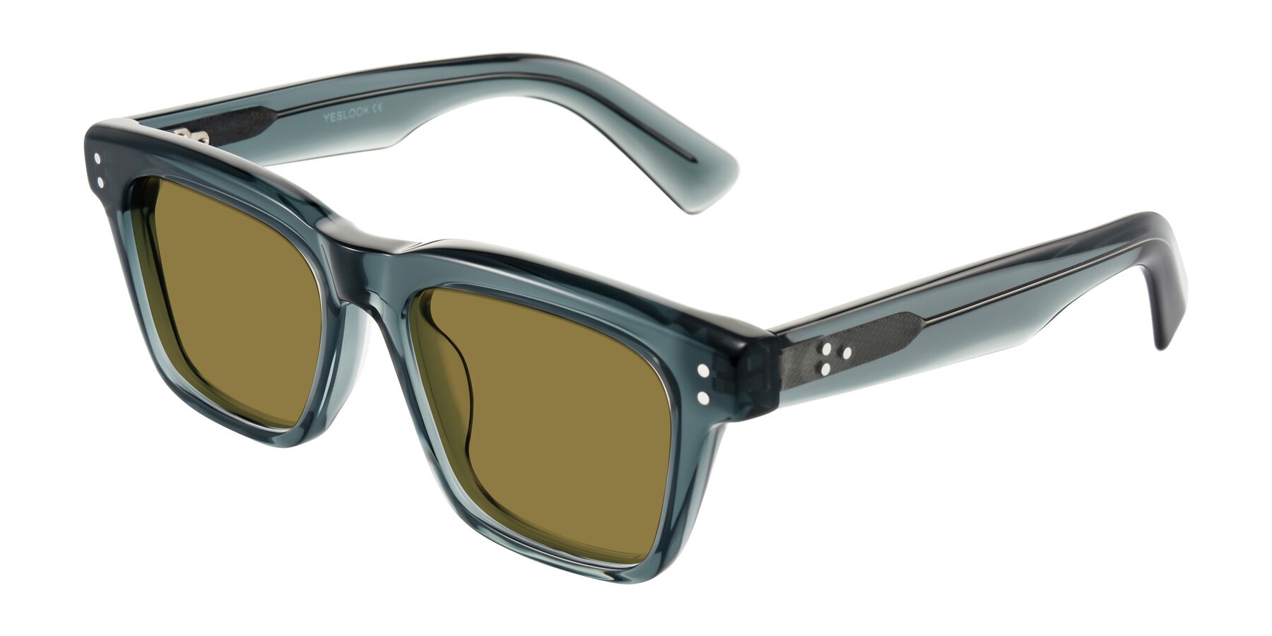 Angle of Paisley in Translucent Gray with Brown Polarized Lenses