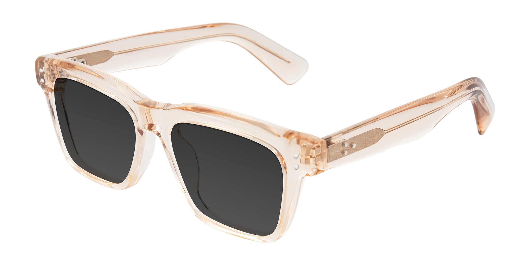 Angle of Paisley in Translucent Brown with Gray Tinted Lenses