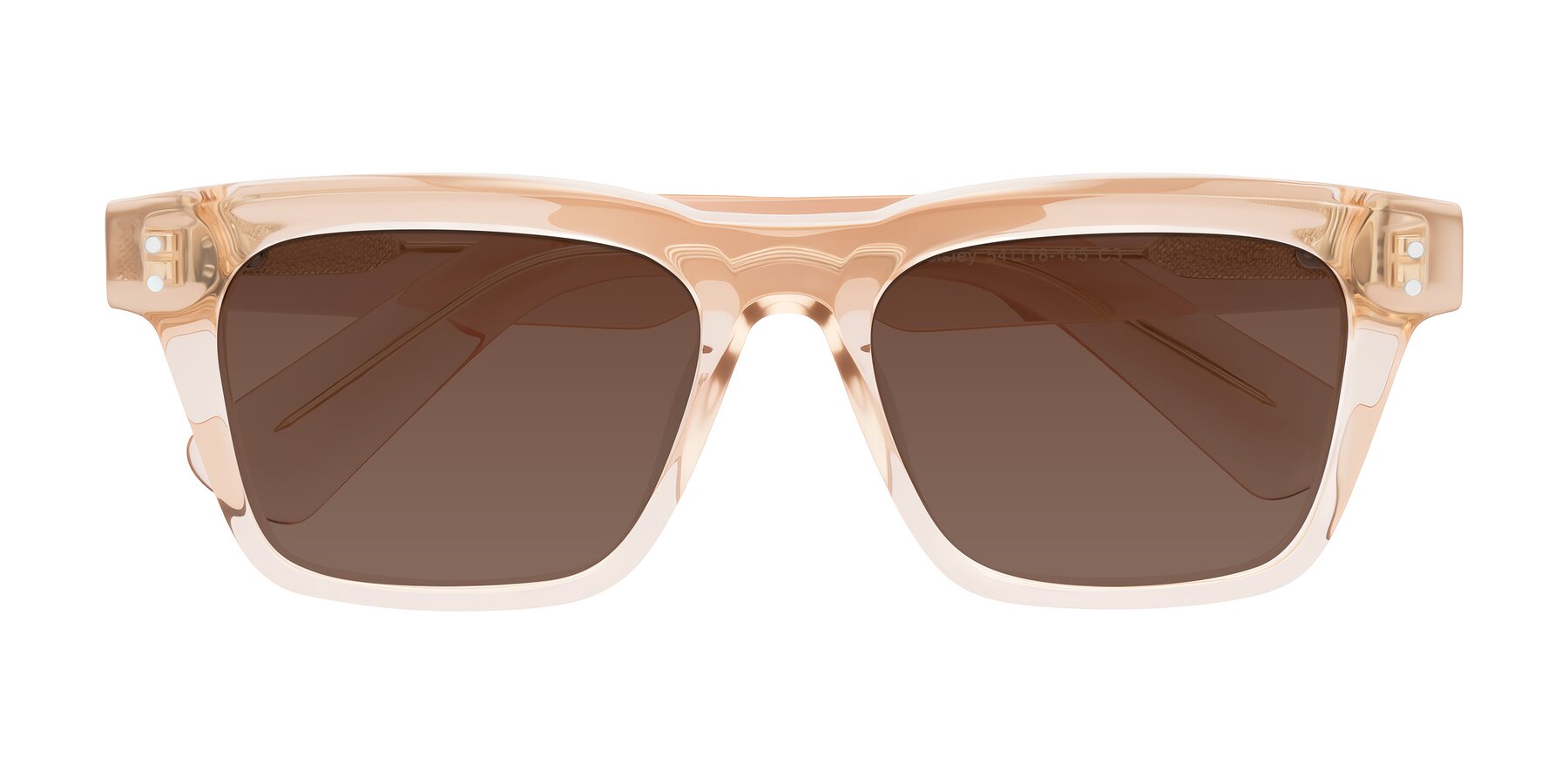 Folded Front of Paisley in Translucent Brown with Brown Tinted Lenses