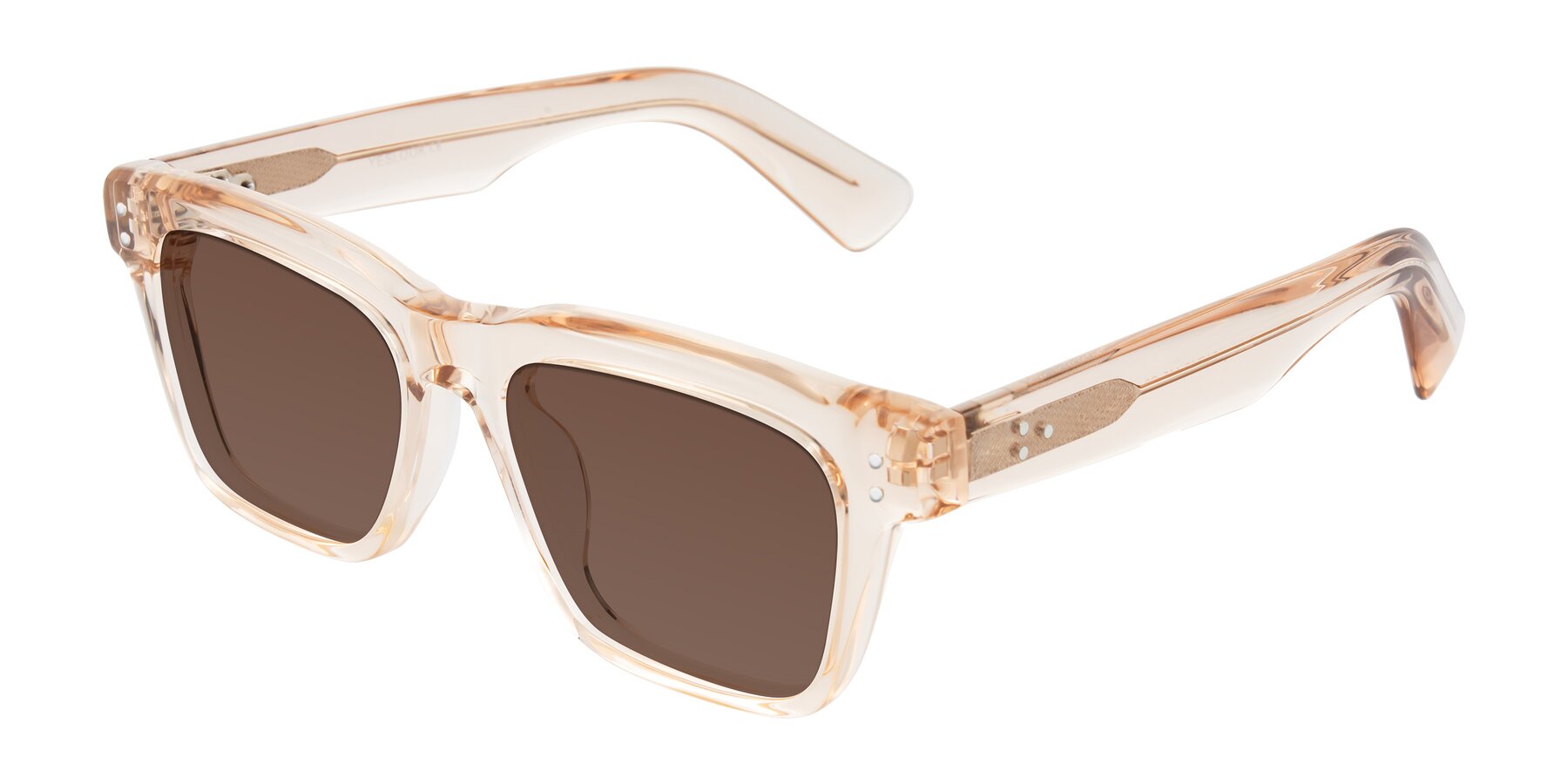 Angle of Paisley in Translucent Brown with Brown Tinted Lenses