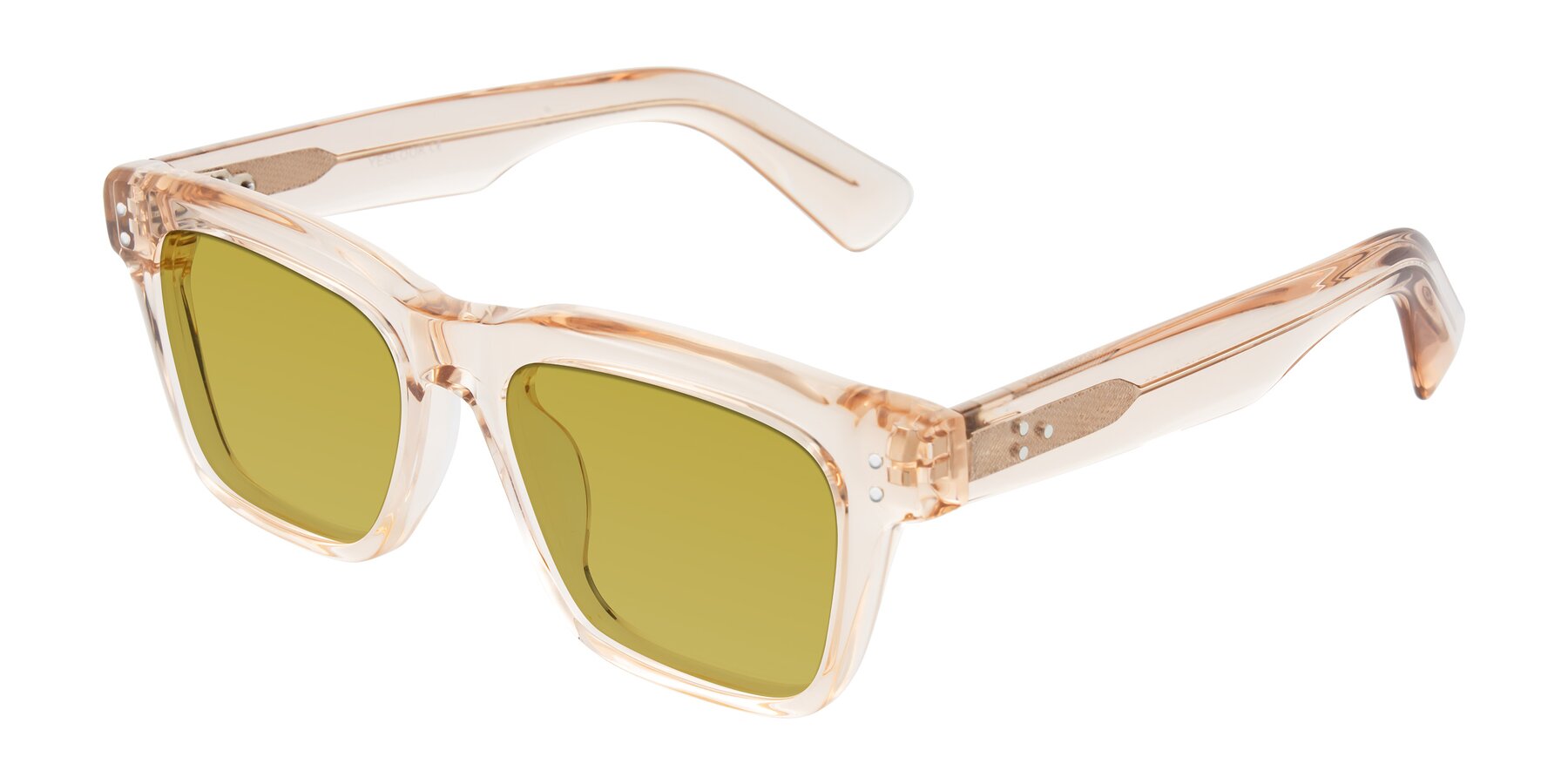 Angle of Paisley in Translucent Brown with Champagne Tinted Lenses