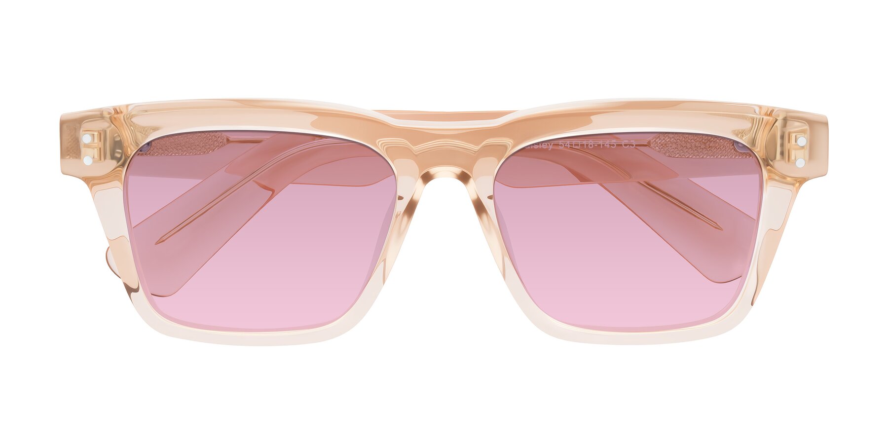Folded Front of Paisley in Translucent Brown with Light Wine Tinted Lenses