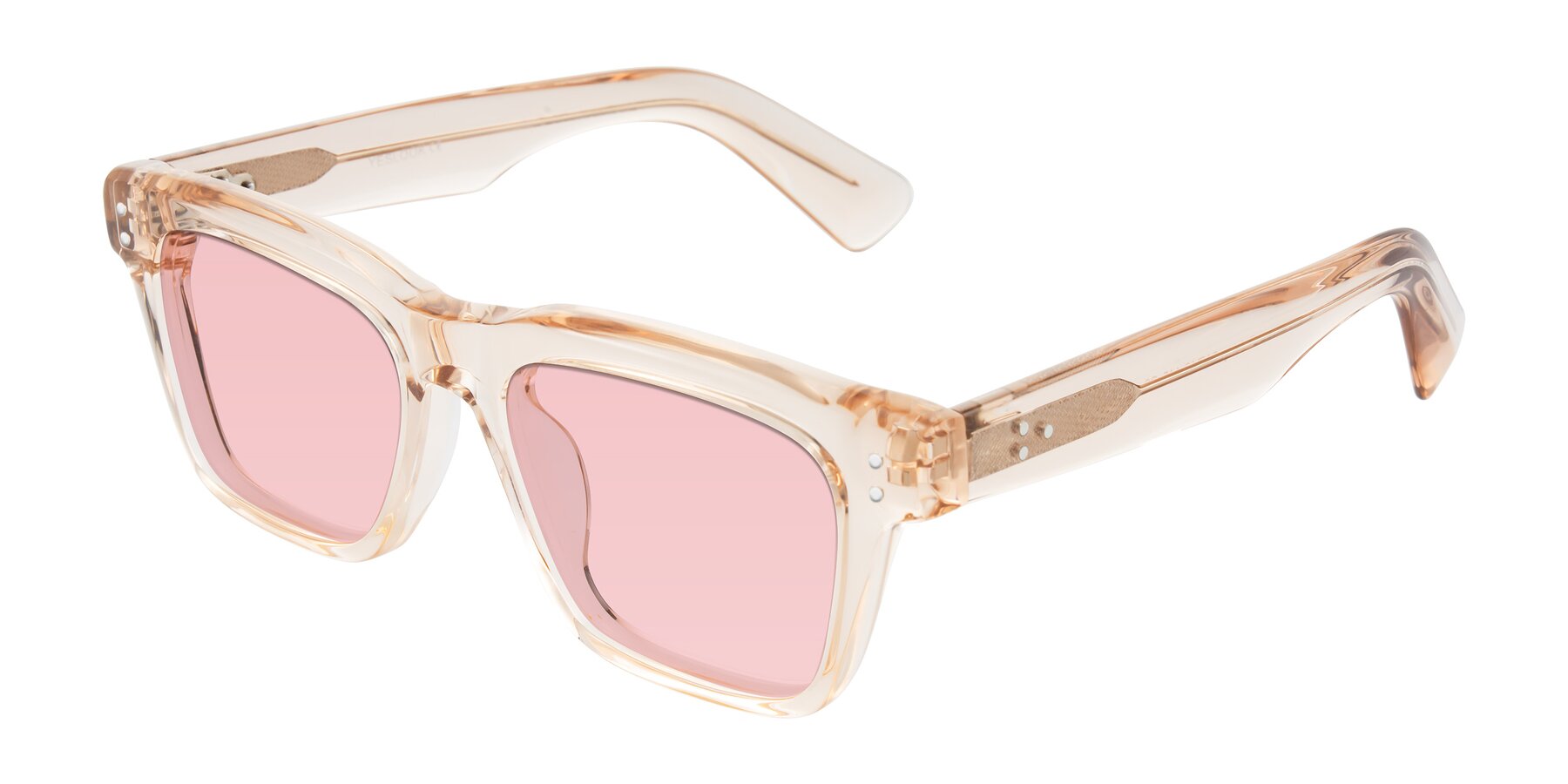 Angle of Paisley in Translucent Brown with Light Garnet Tinted Lenses