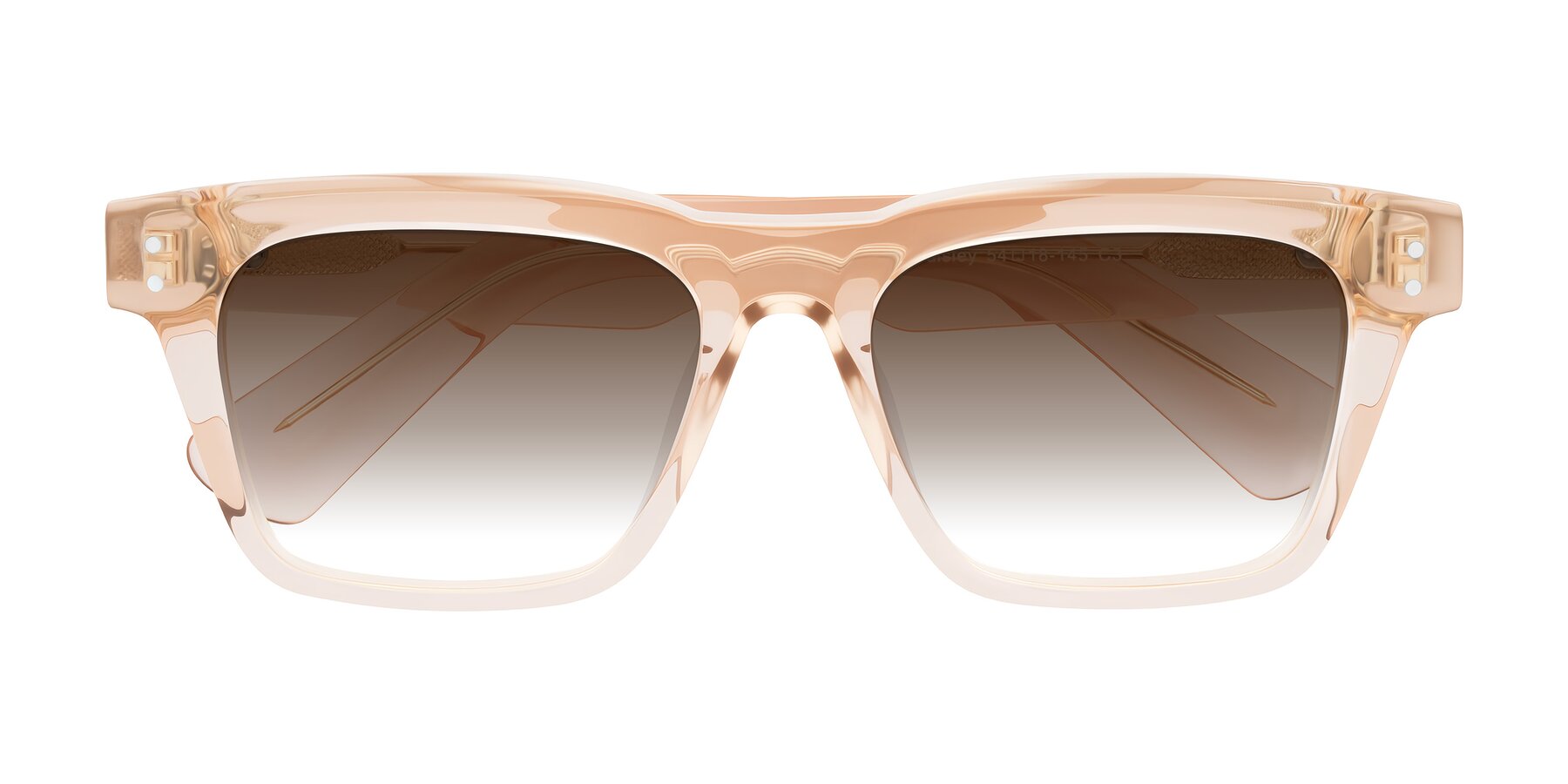 Folded Front of Paisley in Translucent Brown with Brown Gradient Lenses