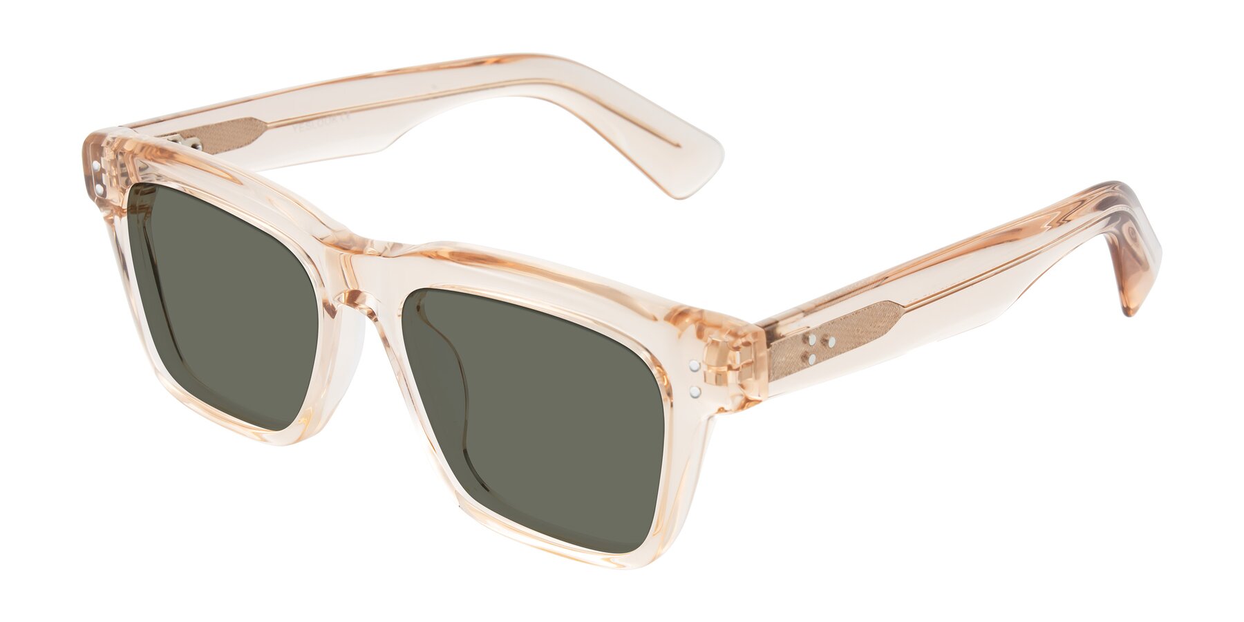Angle of Paisley in Translucent Brown with Gray Polarized Lenses