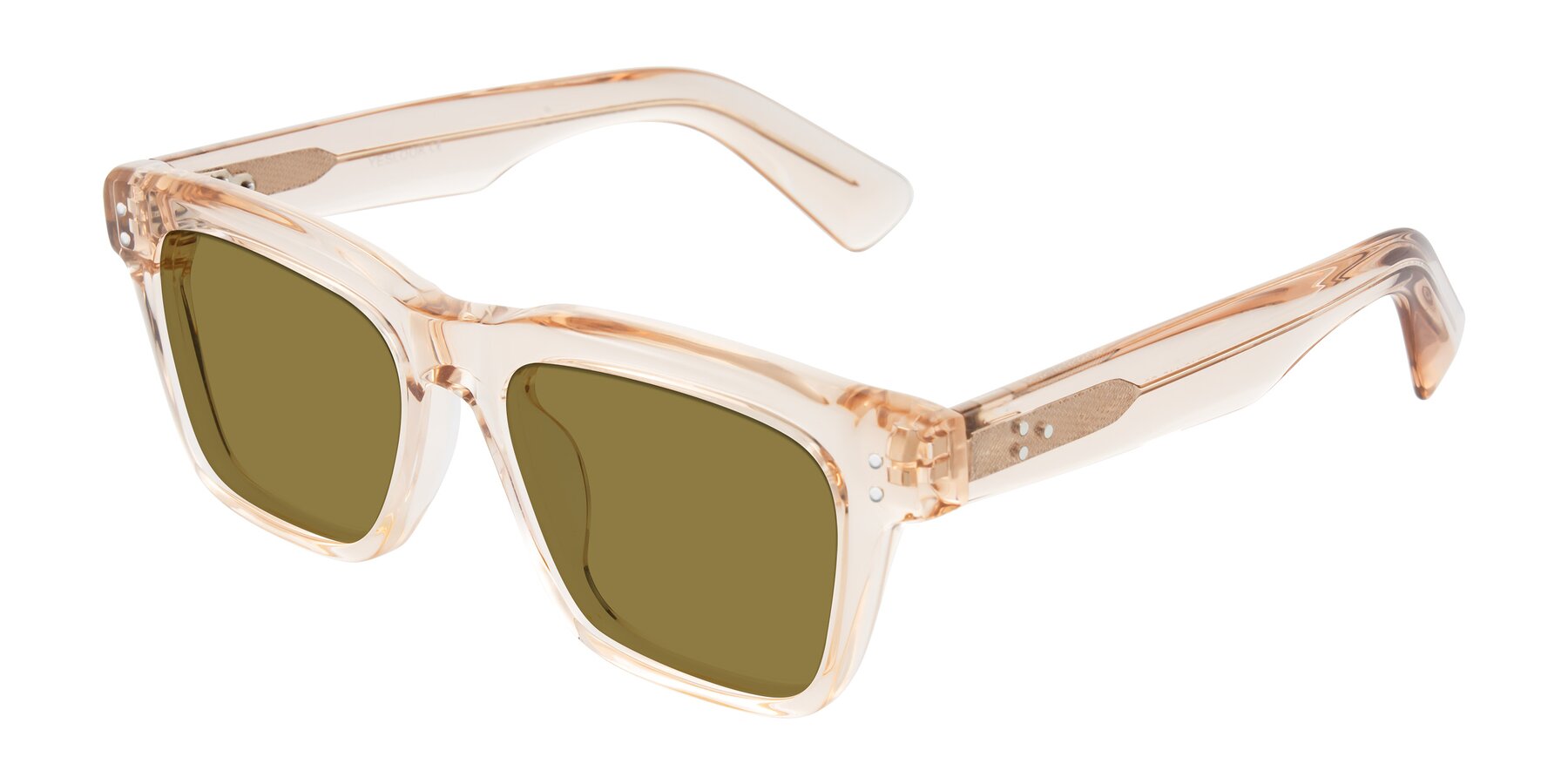 Angle of Paisley in Translucent Brown with Brown Polarized Lenses