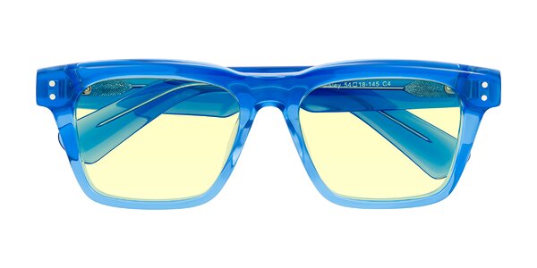 Front of Paisley in Translucent Blue