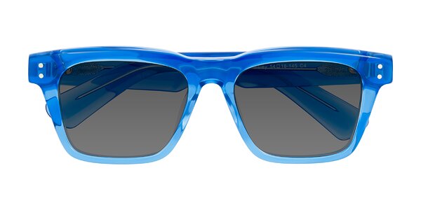 Front of Paisley in Translucent Blue