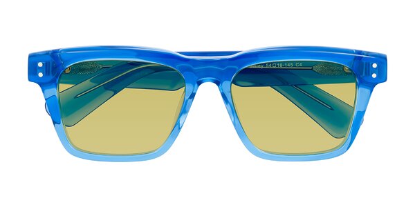 Front of Paisley in Translucent Blue