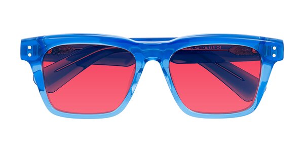 Front of Paisley in Translucent Blue