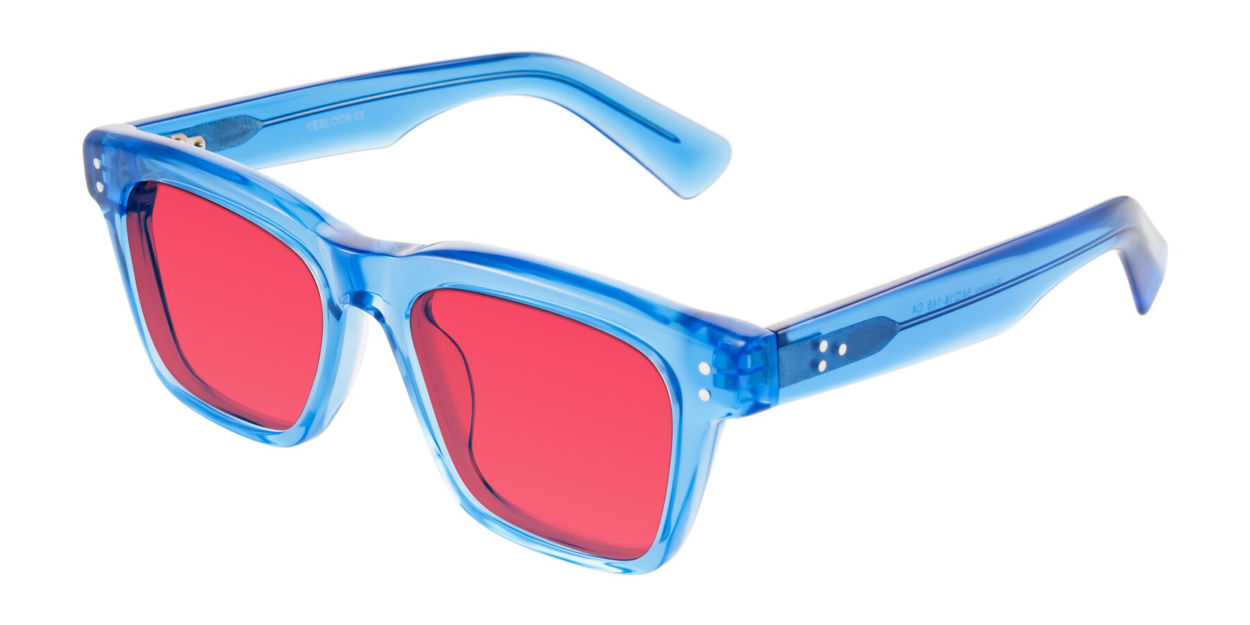 Angle of Paisley in Translucent Blue with Red Tinted Lenses