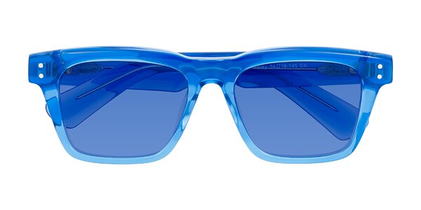 Front of Paisley in Translucent Blue
