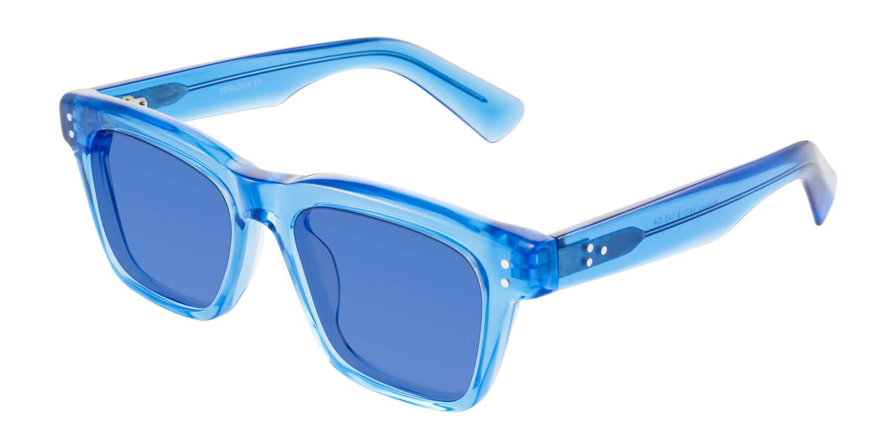 Angle of Paisley in Translucent Blue with Blue Tinted Lenses