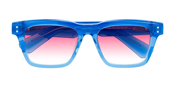 Front of Paisley in Translucent Blue