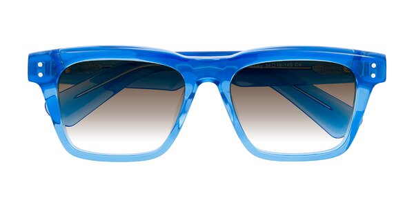 Front of Paisley in Translucent Blue