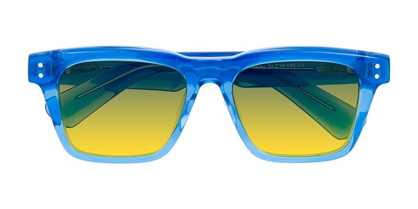 Front of Paisley in Translucent Blue