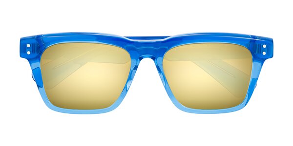 Front of Paisley in Translucent Blue
