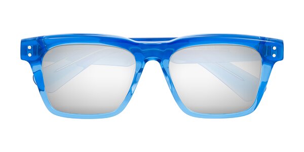 Front of Paisley in Translucent Blue