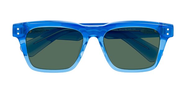 Front of Paisley in Translucent Blue