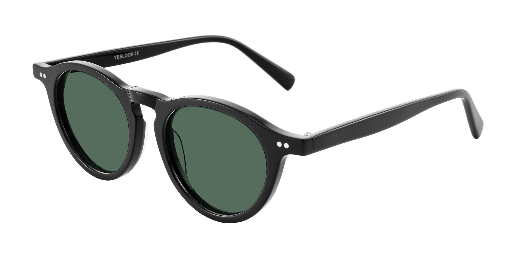 Angle of Herzog in Black with Green Polarized Lenses