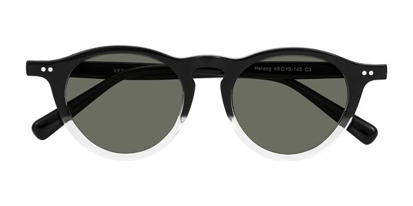 Front of Herzog in Black/Clear