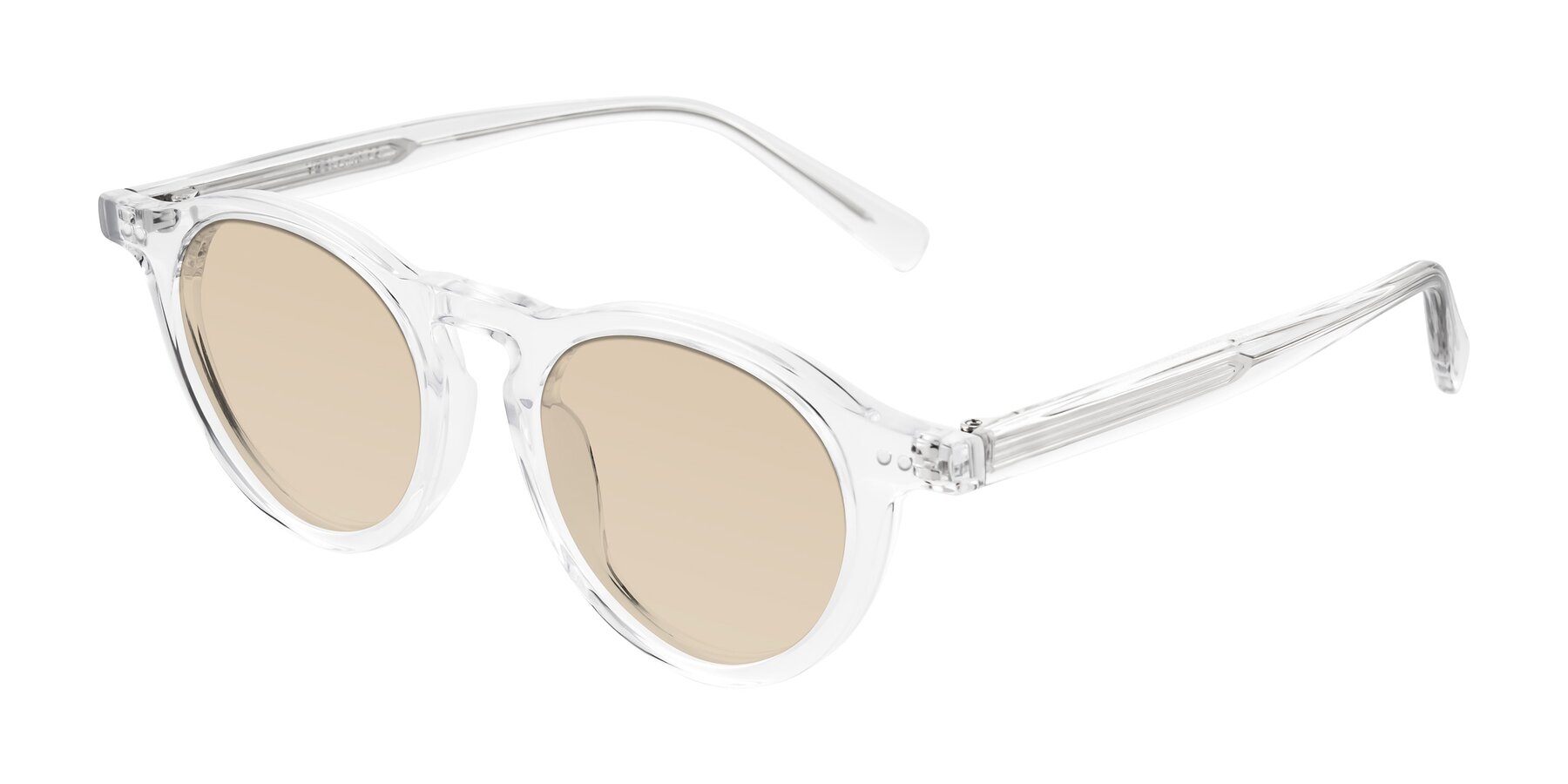 Angle of Herzog in Clear with Light Brown Tinted Lenses