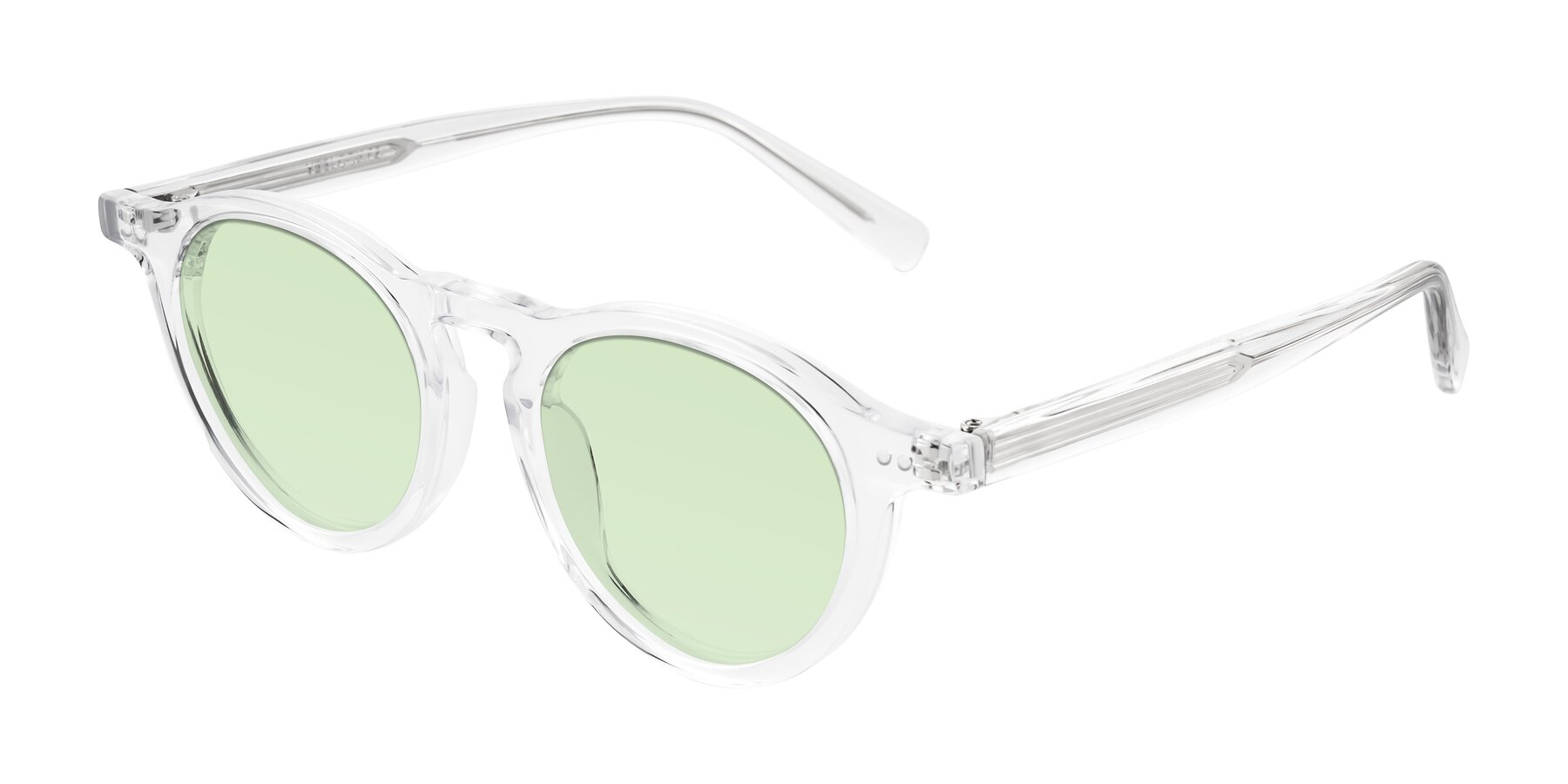 Angle of Herzog in Clear with Light Green Tinted Lenses