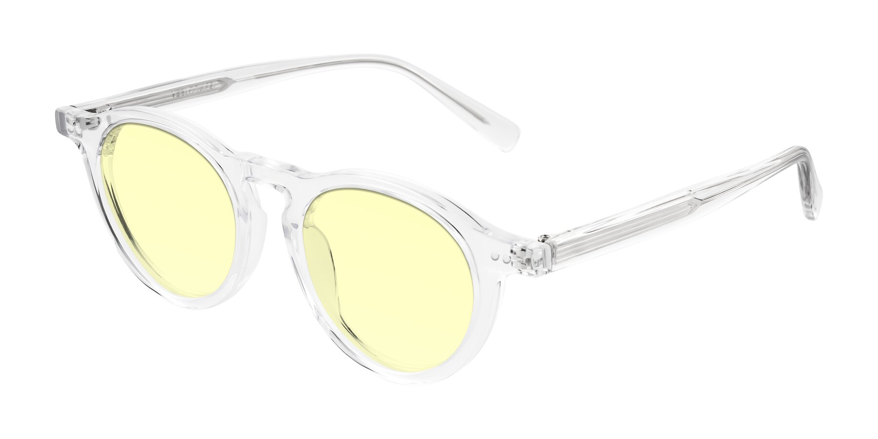Angle of Herzog in Clear with Light Yellow Tinted Lenses