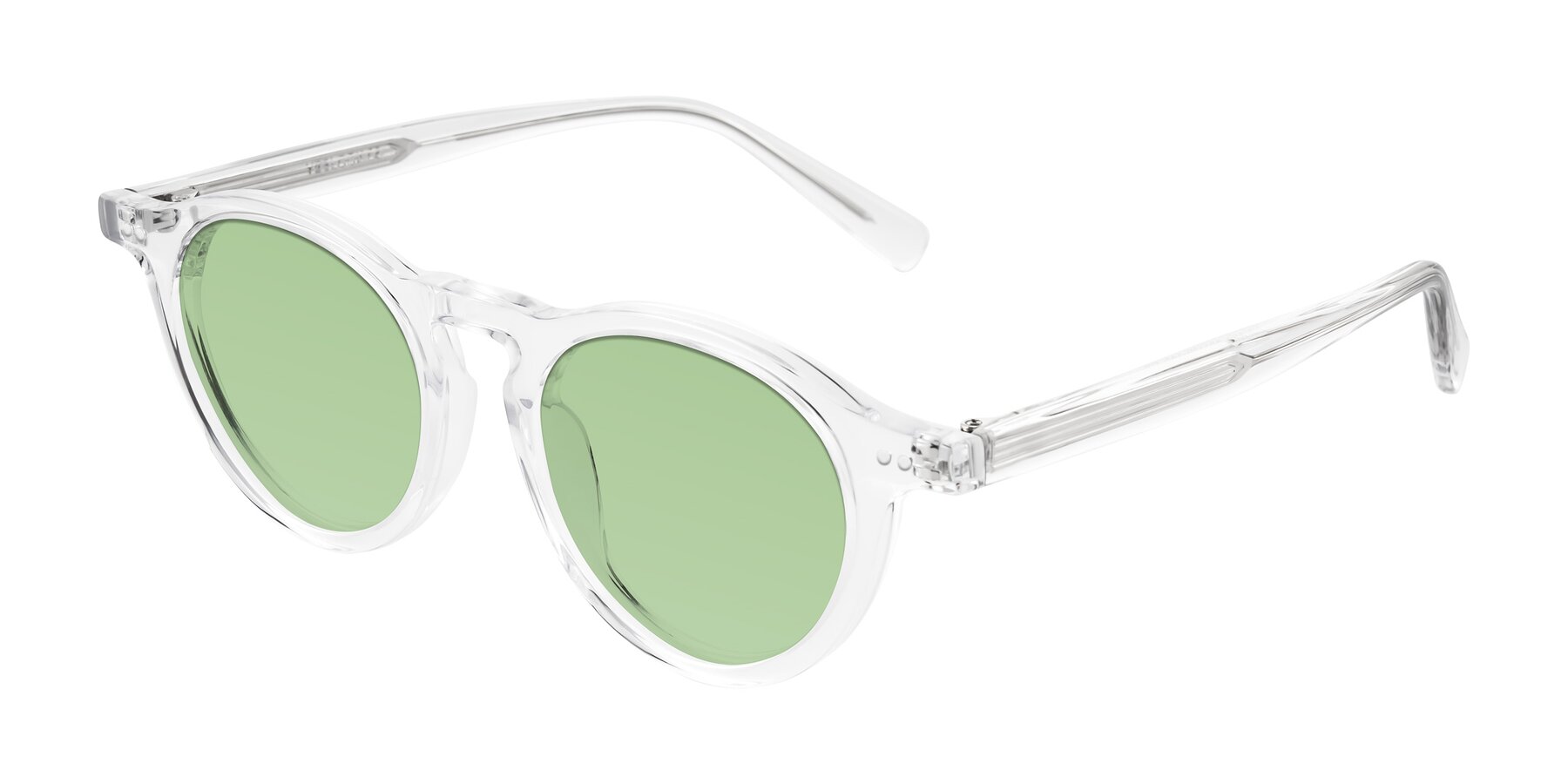 Angle of Herzog in Clear with Medium Green Tinted Lenses