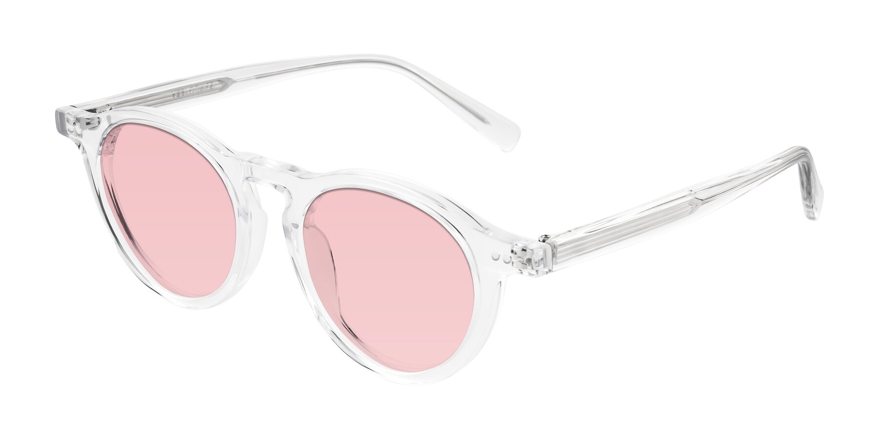 Angle of Herzog in Clear with Light Garnet Tinted Lenses