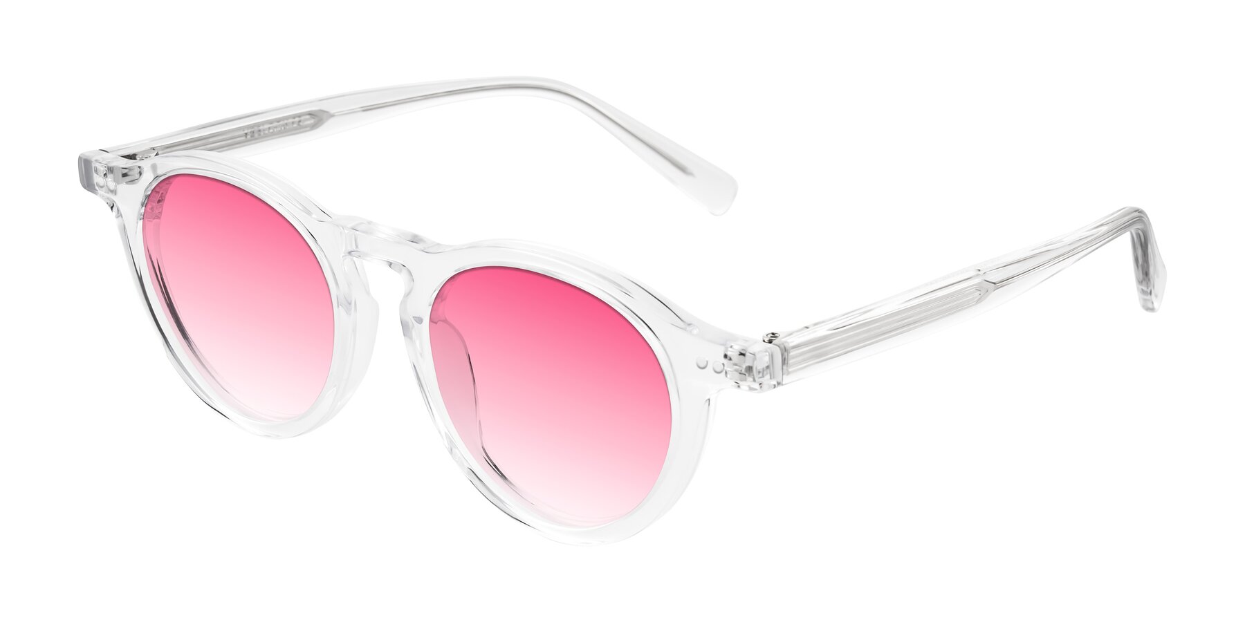 Angle of Herzog in Clear with Pink Gradient Lenses