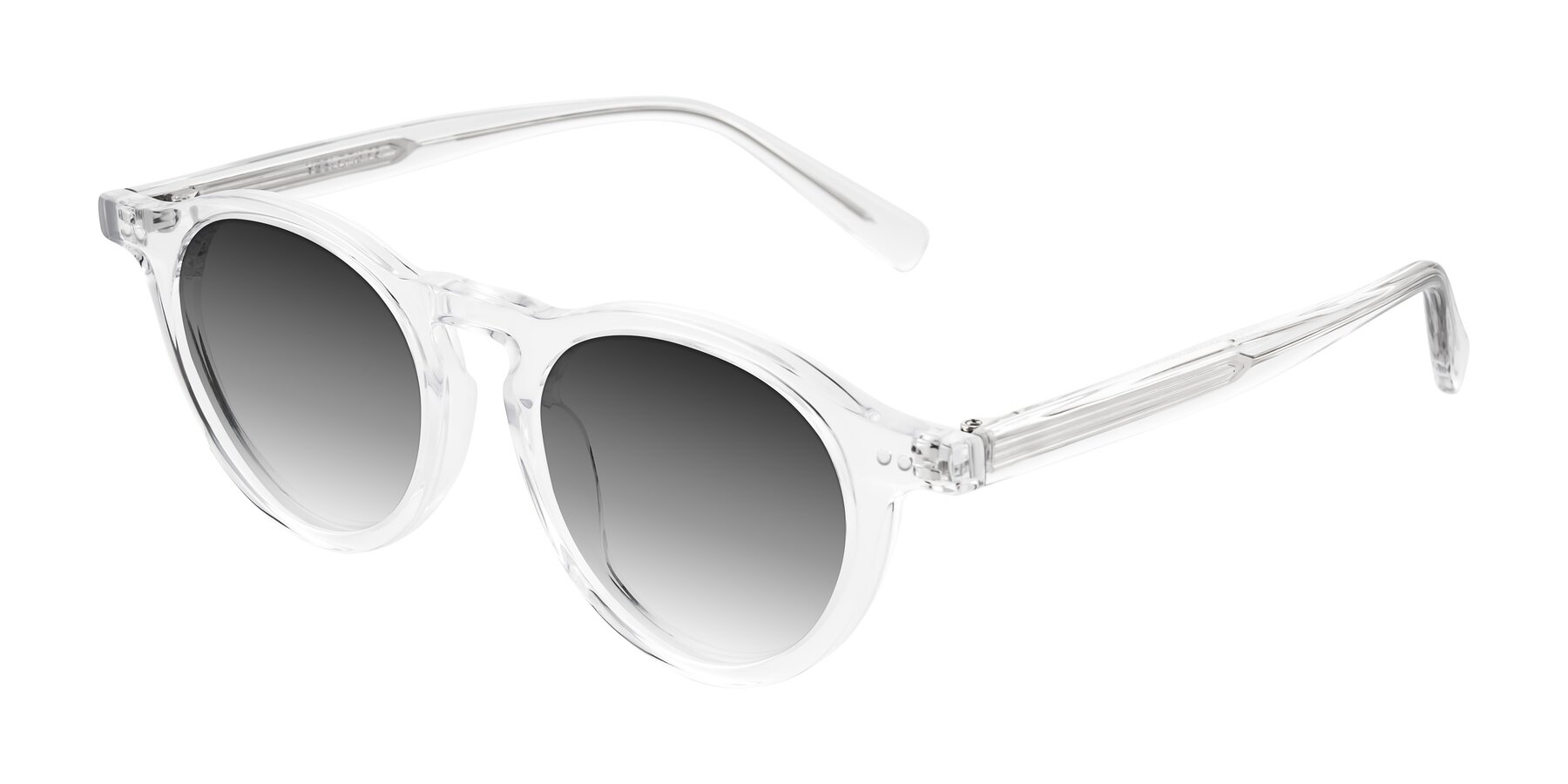 Angle of Herzog in Clear with Gray Gradient Lenses