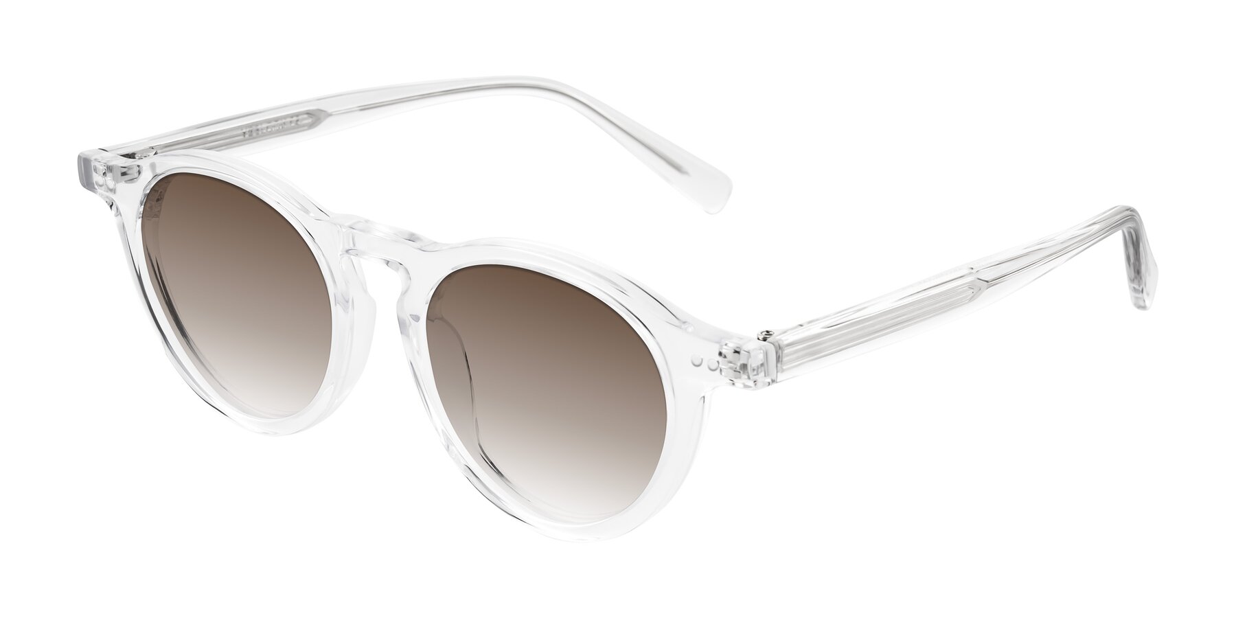 Angle of Herzog in Clear with Brown Gradient Lenses