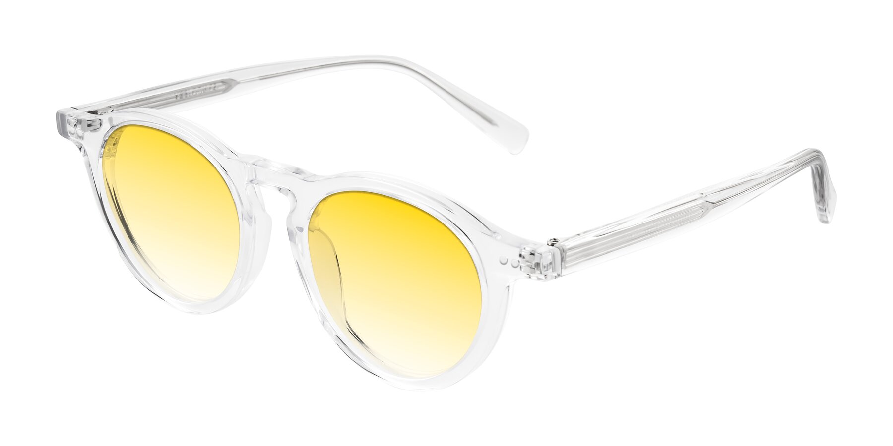Angle of Herzog in Clear with Yellow Gradient Lenses