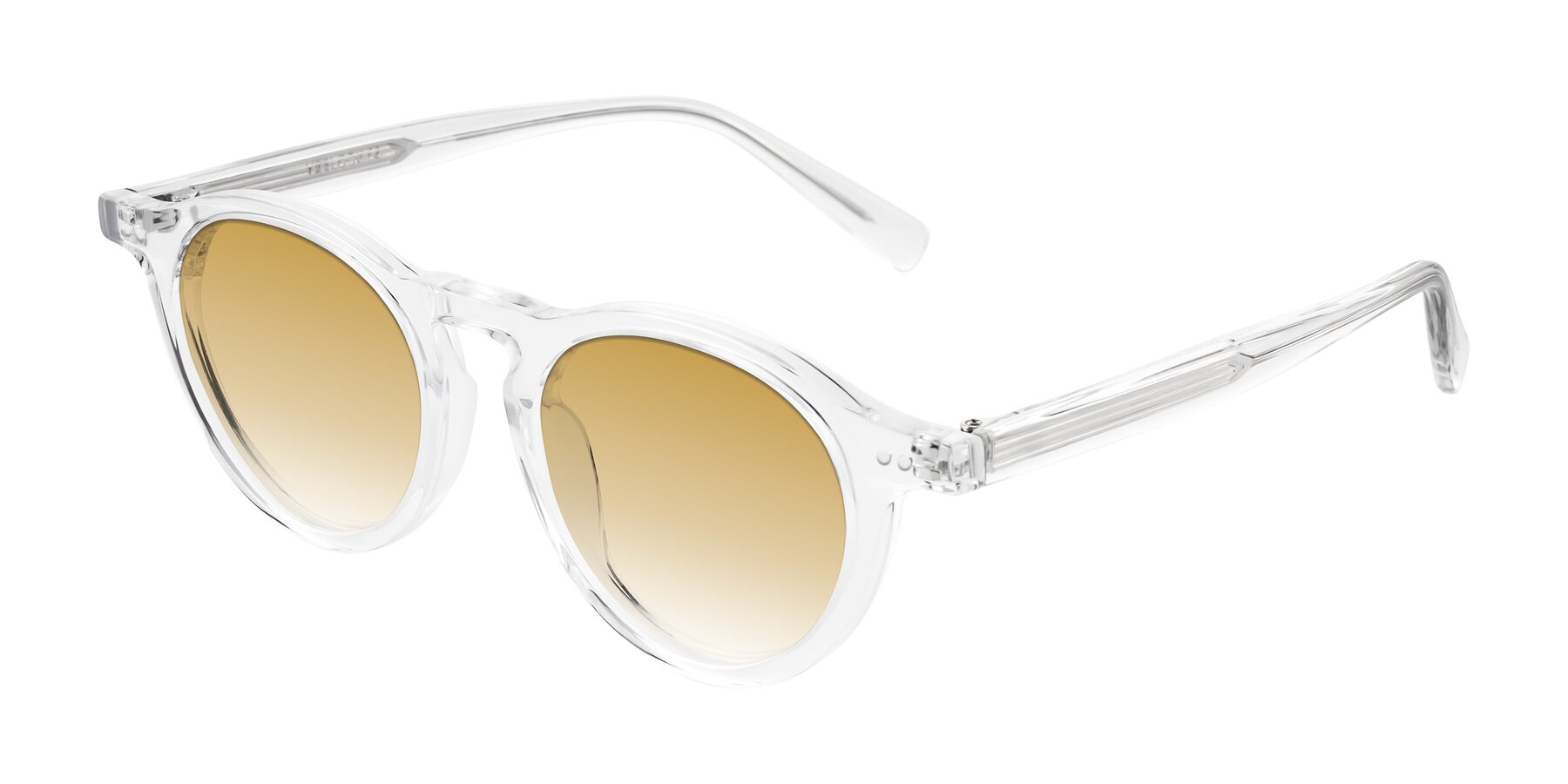Angle of Herzog in Clear with Champagne Gradient Lenses