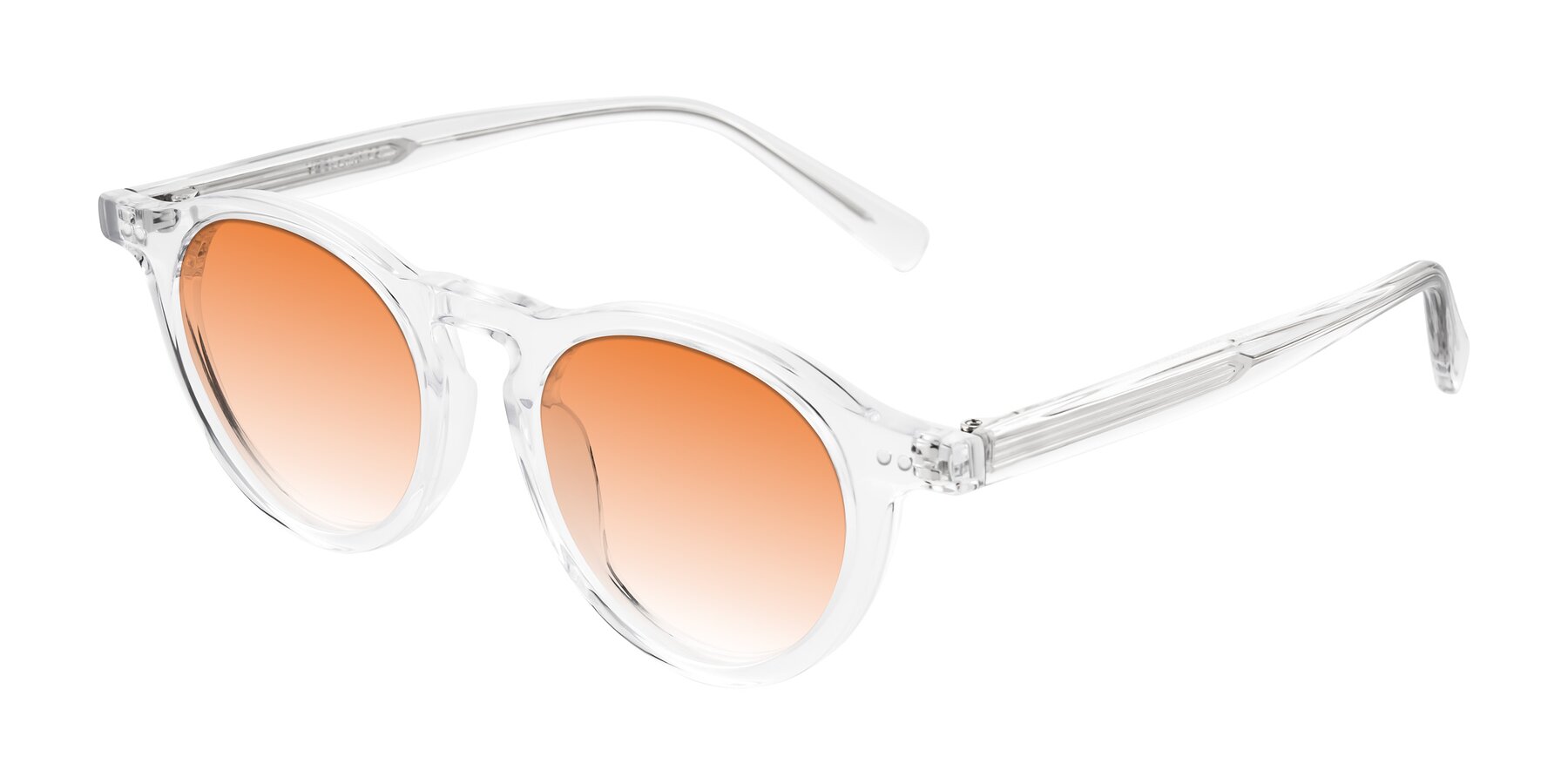 Angle of Herzog in Clear with Orange Gradient Lenses